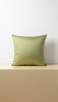 Chartreuse Silk Throw Pillow