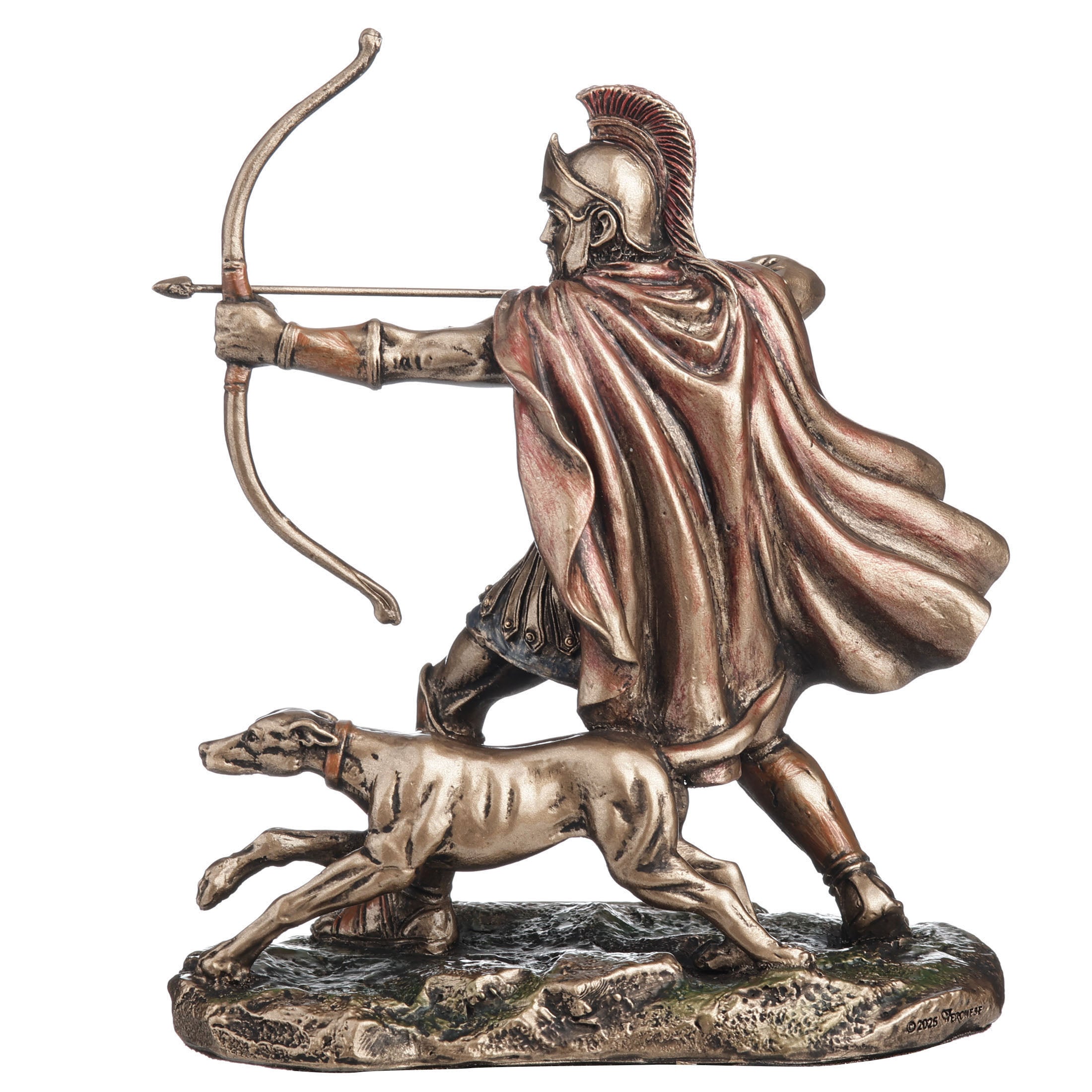 Odysseus Drawing His Bow with Argos Figurine