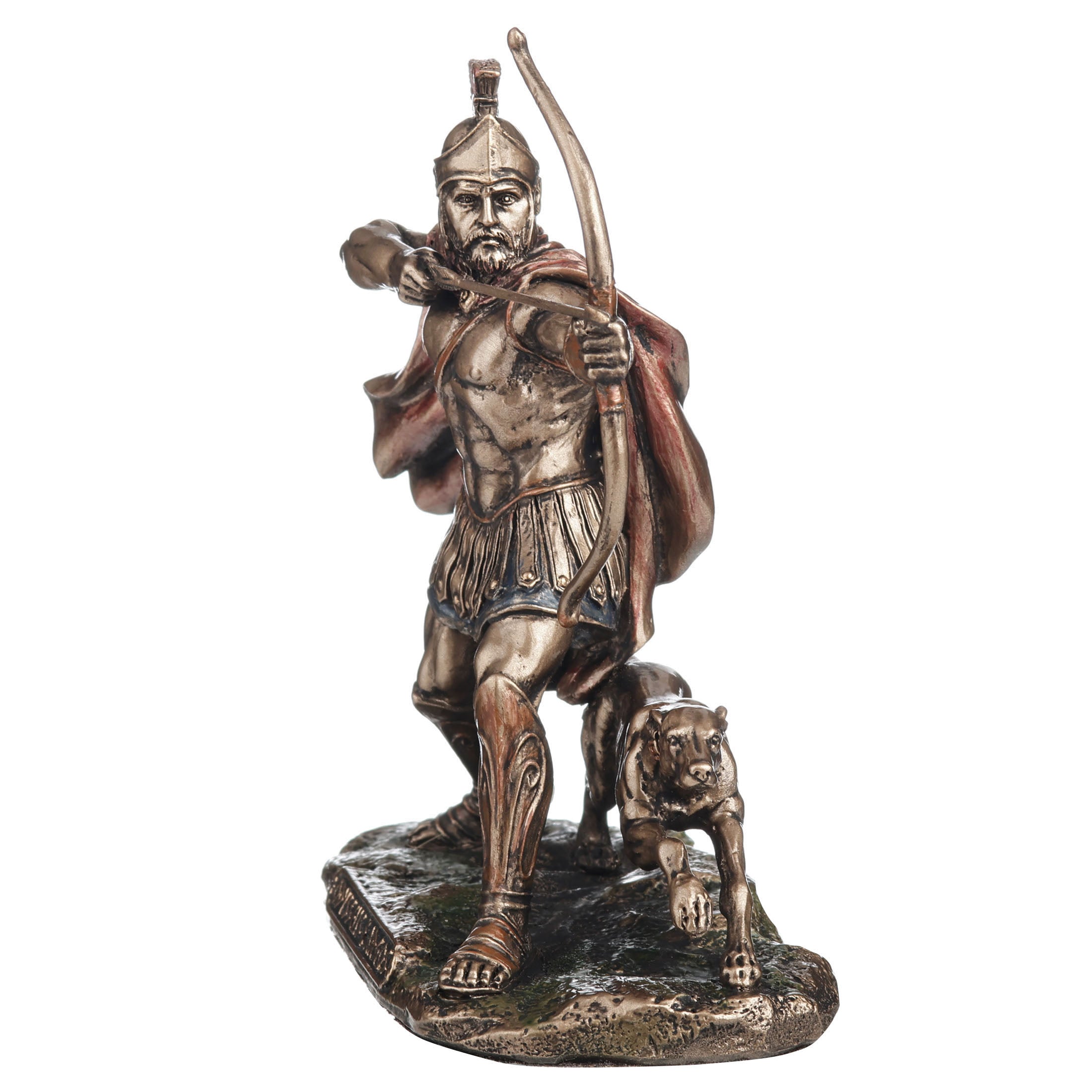 Odysseus Drawing His Bow with Argos Figurine