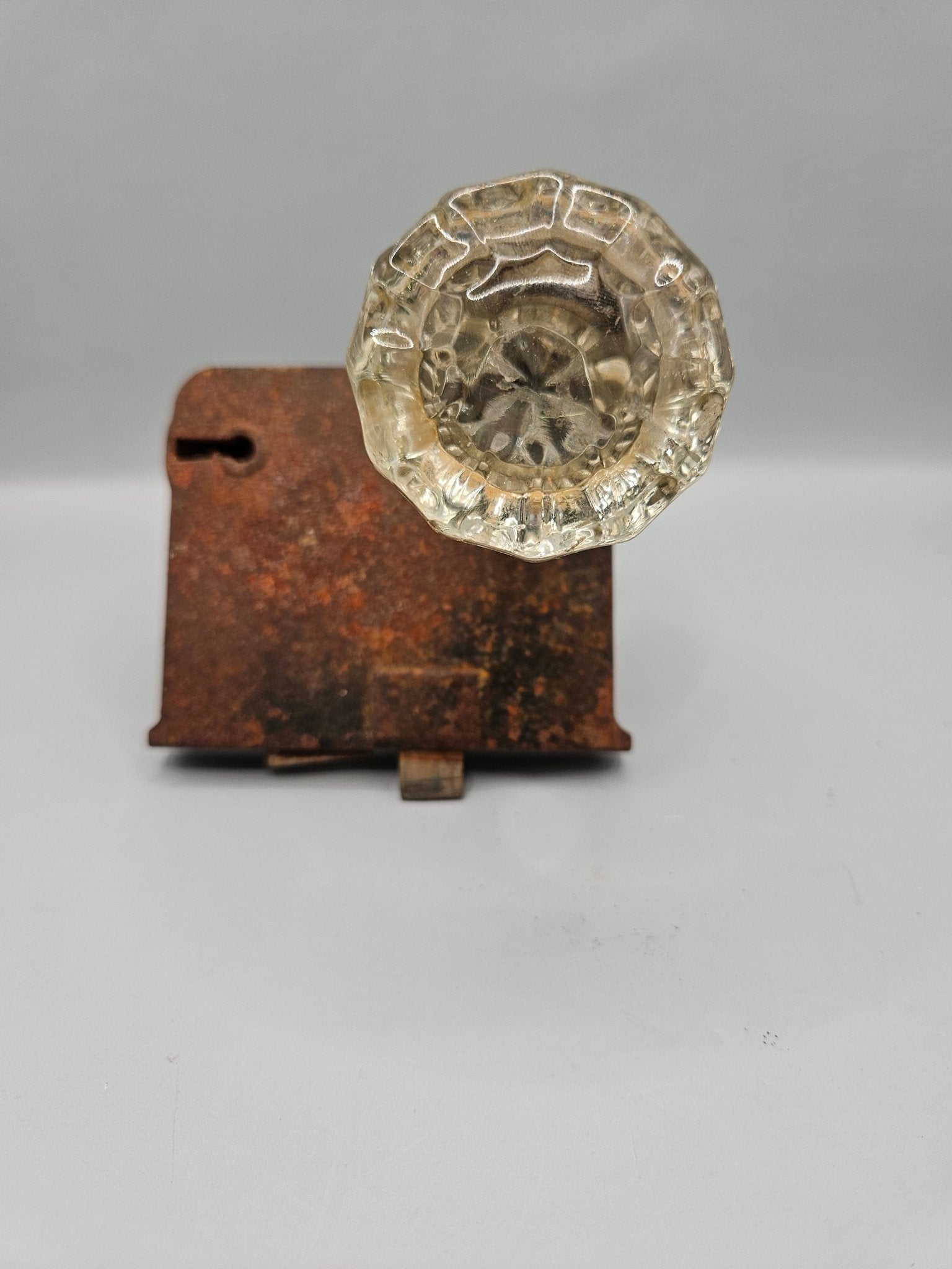 Antique Vintage Door Knobs - Authentic Brass & Glass Handles for Retro Decor